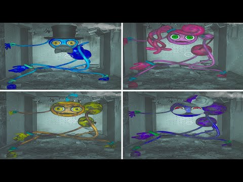 Hide And Seek With Mommy, Daddy, Baby And Granny Long Legs - Poppy Playtime Chapter 2