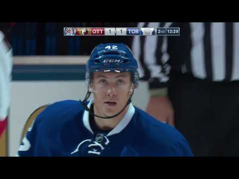 Tyler Bozak 12th Goal of the Season! 1/21/2017 (Ottawa Senators vs Toronto Maple Leafs)