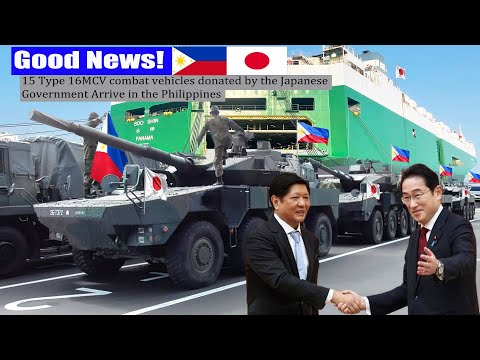 The Philippines was surprised by the arrival of 15 MCV Type-16 combat vehicles donated from Japan