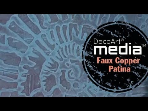 How to Create a Faux Copper Patina for Mixed Media l  DecoArt®