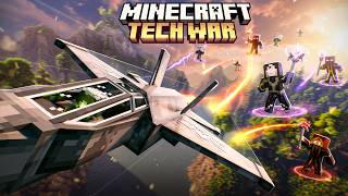 I Survived 100 Days In TECH VS MAGIC WAR in Minecraft....