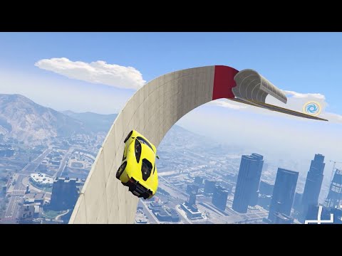 Epic Simple Supercar Wallride Race - GTA 5 Online !!!