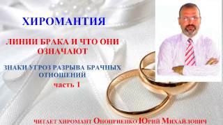 Когда я выйду замуж (женюсь). Часть1. Линии Брака. Каким будет брак. Знаки развода. Хиромантия.