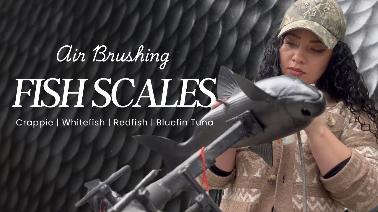 Painting Scales On Replica Fish | Crappie, Whitefish, Redfish, Bluefin Tuna