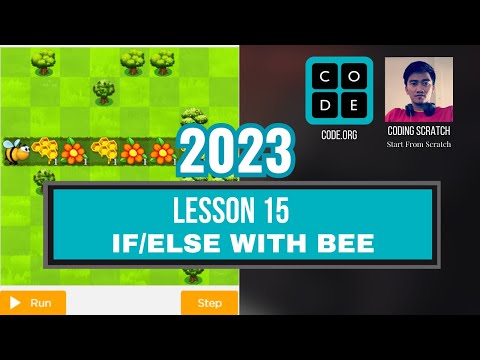 Code.org Lesson 15 If Else with Bee | Express Course 2023 Update