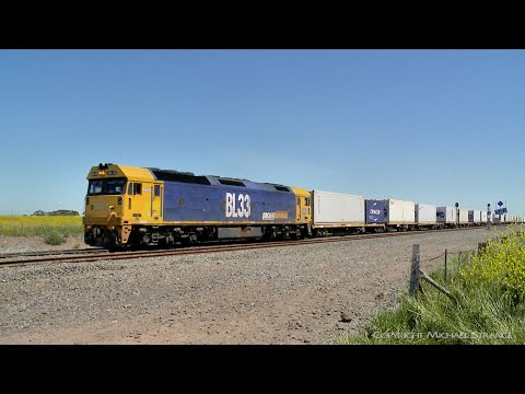 Solo BL33 Leading 7902V Mildura Container Train (30/10/2019) - PoathTV Australian Railways
