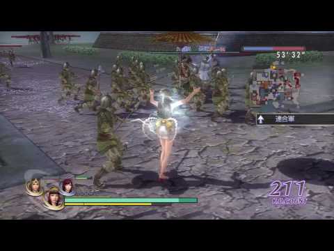 Musou Orochi Z - Yue Ying, Gracia, Okuni Dramatic Gameplay (Part 1/2) (HD)