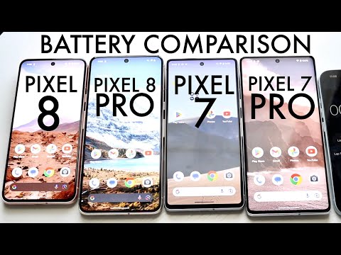 Google Pixel 8 Vs Google Pixel 8 Pro Vs Google Pixel 7 Vs Google Pixel 7 Pro Battery Comparison!