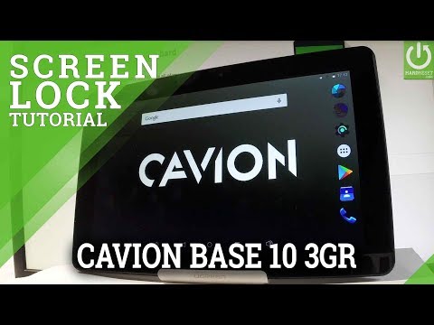 How to Set Screen Lock in CAVION Base 10 3GR - Set Up Pattern