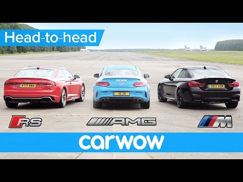 New Audi RS5 v BMW M4 v Mercedes-AMG C63S Drag and Rolling Race | Head2Head