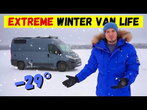 I survived the Arctic winter in a self built camper van