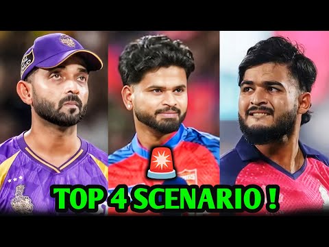 “IPL 2026 Playoff Scenario 😱 RR vs KKR vs PBKS – Who Will Qualify? Full Breakdown!”