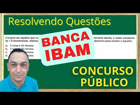 Questões de Concursos Banca IBAM. Matemática e Raciocínio Lógico. Prof. Dê Ribeiro.