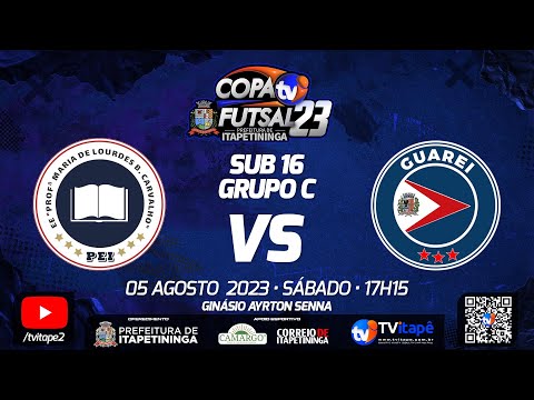 SUB16 - GRUPO C - Maria de Lourdes Futsal Itapetininga x Prefeitura Guareí