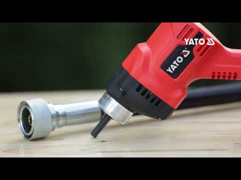 Вібратор для укладання бетону акумулят. YATO Li-Ion 18В,з булавою l= 1,2 м,?= 25 мм(БЕЗ АКУМУЛЯТОРА)