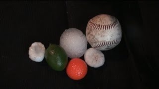preview picture of video '4/9/2012 Harper County, OK major hail storm stock footage'