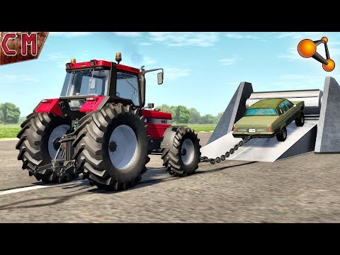 Giant Roller Tug of War crashes (Giant chain) BeamNG Drive