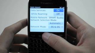 Blackberry Bold 9900: Turn off / on data roaming services