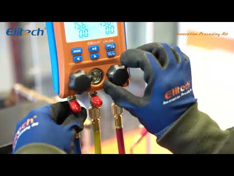 How Elitech digital manifold gauge works  LMG-10W?