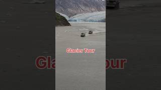Endicott Arm vibes ❄️🚢From a big Carnival Cruise Line ship to a small glacier tour boat