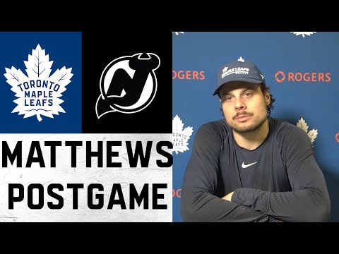 Auston Matthews Post Game ' Toronto Maple Leafs at New Jersey Devils ' February 1, 2022