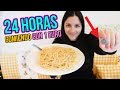 24 Horas Comiendo Por 1€ - I Only Spend €1 Food For 24 Hours Challenge Natalia