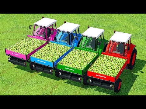 HARVESTING AND LOAD GRAPE WITH LANDINI TRACTORS   Farming Simulator 22