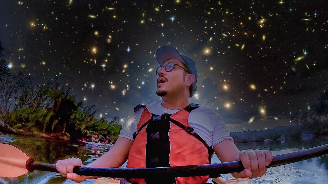 A traveler experiences Abatan River Firefly Kayaking Eco-Tour.