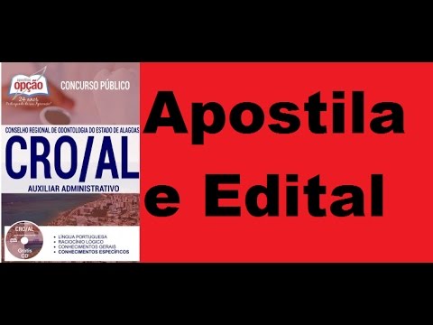 Apostila de Auxiliar Administrativo Edital Concurso CRO AL 2017