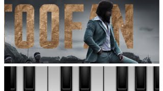 Toofan music on piano #shorts #kgf 2 #toofan#music#toofan kgf 2 easy tutorial