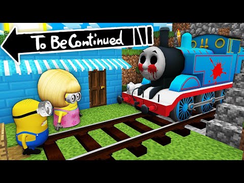 HOW MINIONS ESCAPED FROM THOMAS.EXE THE TANK ENGINE IN MINECRAFT ! - Gameplay Movie traps
