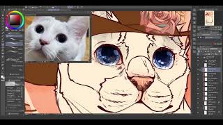 Commisison 15 - Happy Birthday Kat! Cat Speedpaint