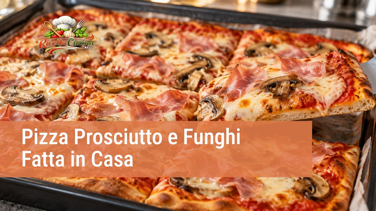 Anteprima video di Pizza Prosciutto e Funghi Fatta in Casa