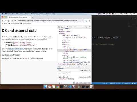 D3 Class Review 5: Running a server for D3 visualizations