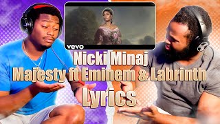 Nicki Minaj Majesty ft Eminem&amp;Labrinth Lyrics |BrothersReaction!