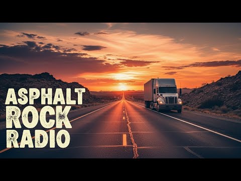 ASPHALT ROCK RADIO – SUNSET DUST & CHROME ROCK MIX | WARM ENGINE RIFFS | #DustAndChromeSunset