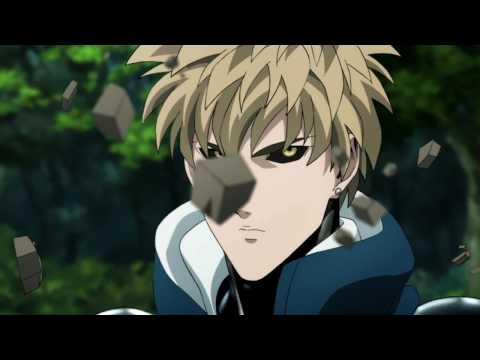 Genos standing up incredibly fast.