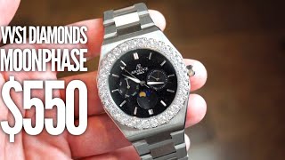 Diamond VVS1 Bezel Watch For $550? Asorock Watch Reviews