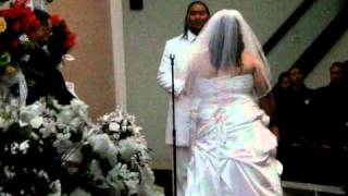 Bride singing to the groom Beautiful surprise - India Arie