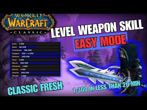 CLASSIC FRESH - How to Level Weapon Skill FAST (with int gear)