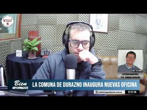 Esteban Martínez, Presidente Comunal de Durazno - La Comuna inaugura nuevas oficina
