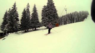 Petar Lazic skiing on Kopaonik / Malo Jezero