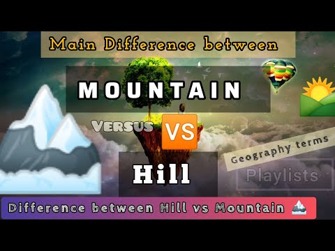Difference between Hill vs Mountain 🏔️ (Geography)