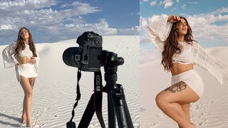 White Sands Self Portrait Photoshoot