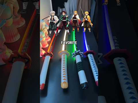 Glowing demon slayer sword 🤩