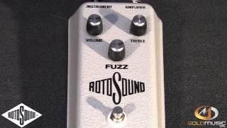 Video thumbnail for ROTOSOUND RFB1 1960'S limited edition fuzz pedal reissue by Goldmusicsrl