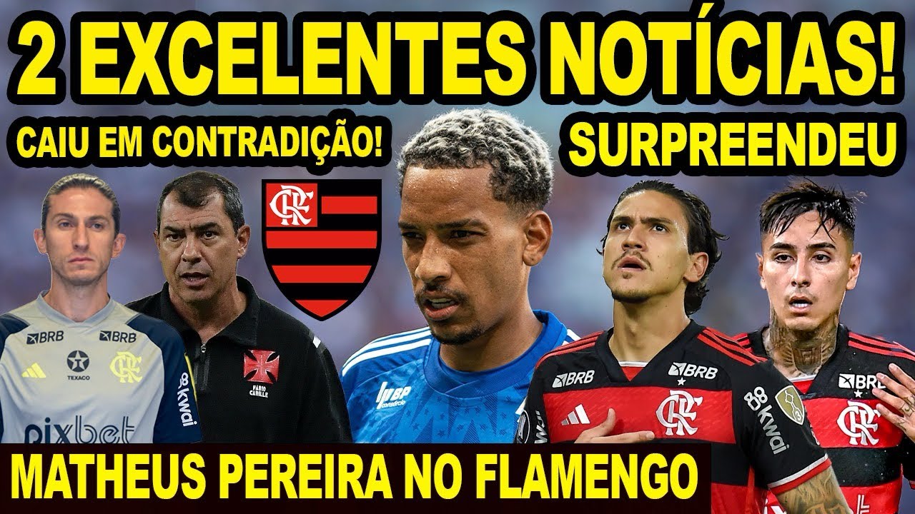 2 EXCELENTES NOTÍCIAS NO FLAMENGO! MATHEUS PEREIRA É PEDIDO NO MENGÃO! VASCO CAÍ EM CONTRADIÇÃO! E+