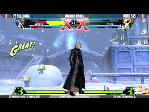 GMM Oct 2012 - UMvC3 - Singles - [FR] Roach King vs [MARQ] Sixfortyfive