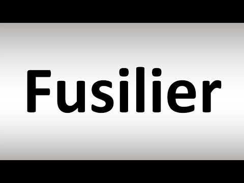 How to Pronounce Fusilier