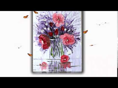 Meditative paintings "Purple delight" Oil on canvas Olga Shevelоva, artist from Ukraine